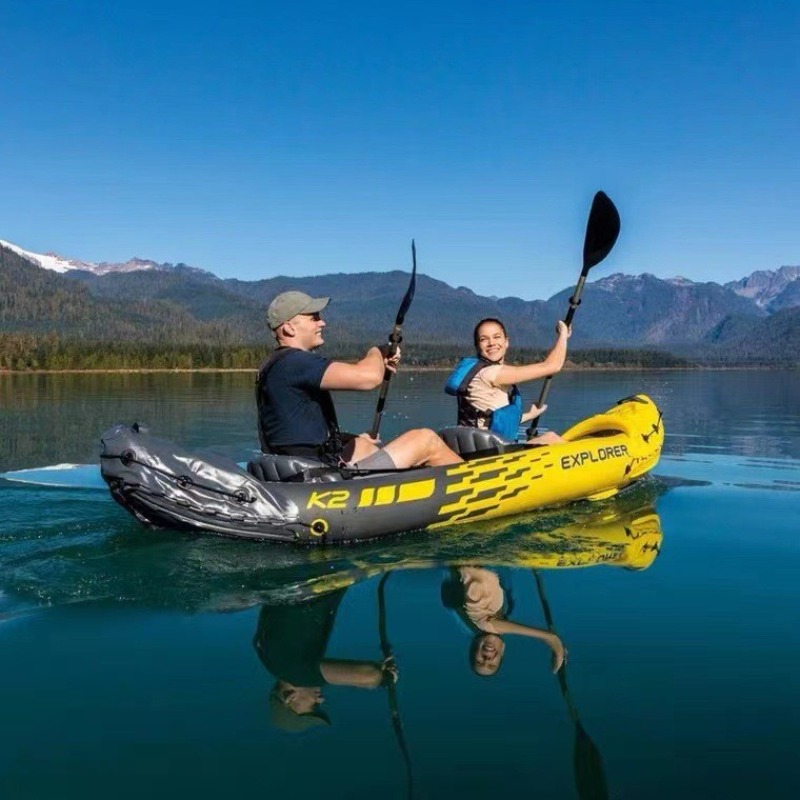 Outdoor Adventure Kayak - 팽창식 보트 2인용 래프트 딩기 야외