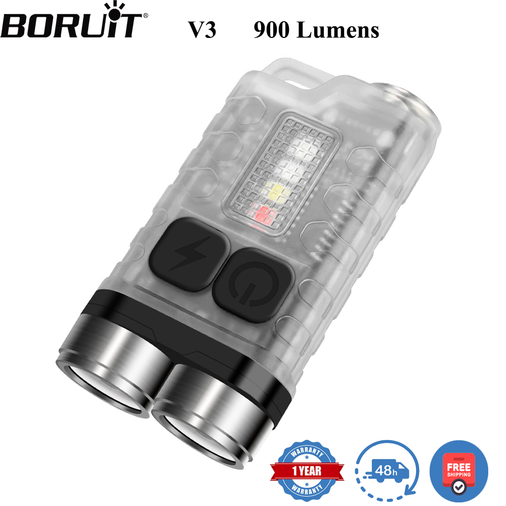 Outdoor Adventure Camp - BORUiT V3 LED 키체인 휴대용 900LM