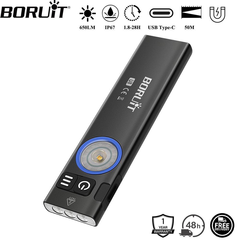 Outdoor Adventure Camp - BORUiT U8 650LM EDC LED 손전등