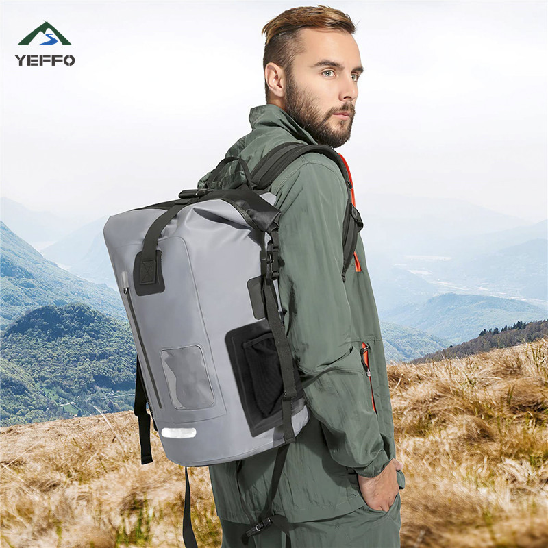 Outdoor Adventure Kayak - 35/55L 방수 롤탑 드라이 백 PVC