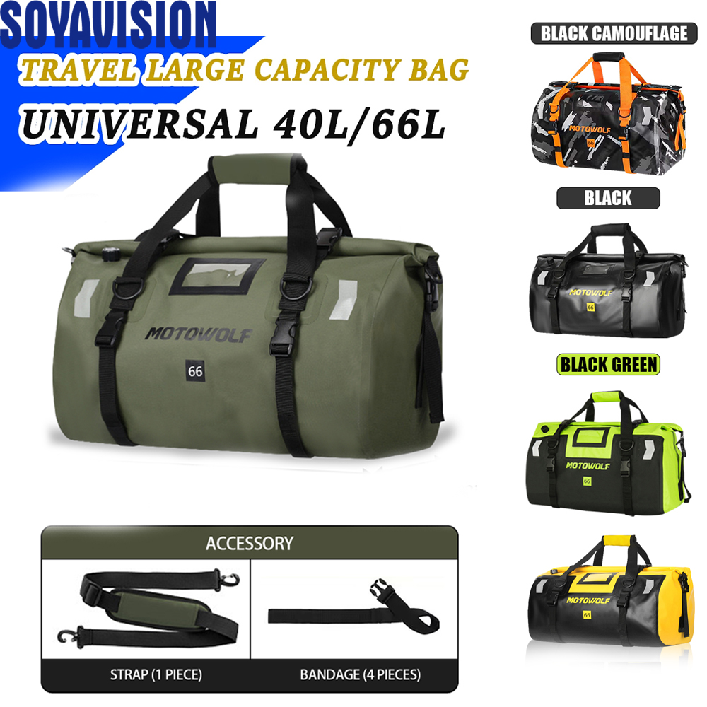 Outdoor Adventure Kayak - 방수 더플백 40L/66L 오토바이 여행용 드라이백