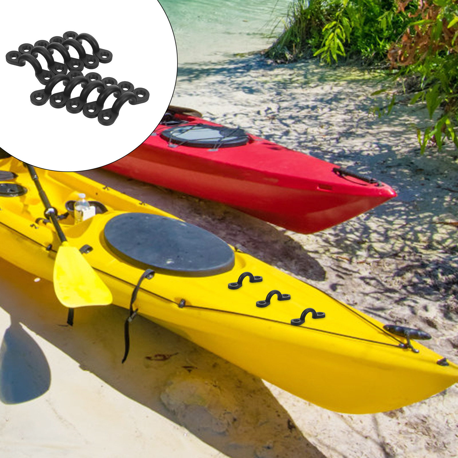 Outdoor Adventure Kayak - 20개 카약 앵커 클리트 패드 아이
