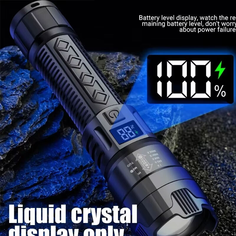 고출력 LED 손전등 2000LM 전술 토치 디스플레이 - Outdoor Adventure Camp 리뷰 및 가격