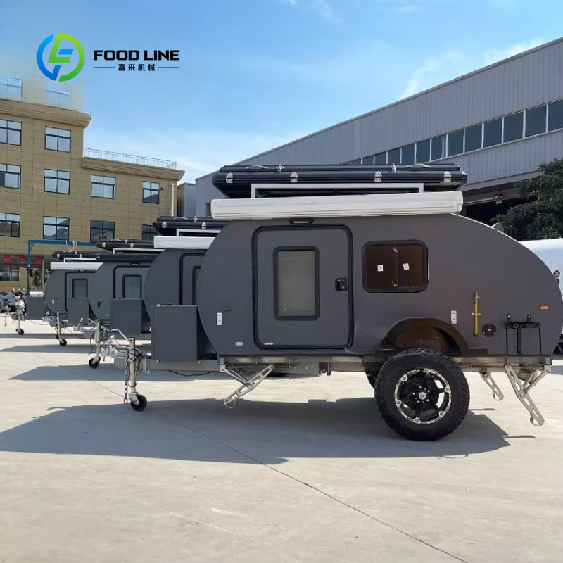 맞춤형 짙은 회색 오프로드 티어드롭 여행용 캠퍼, 완비 - Adventure Outdoor Equipment 리뷰 및 가격