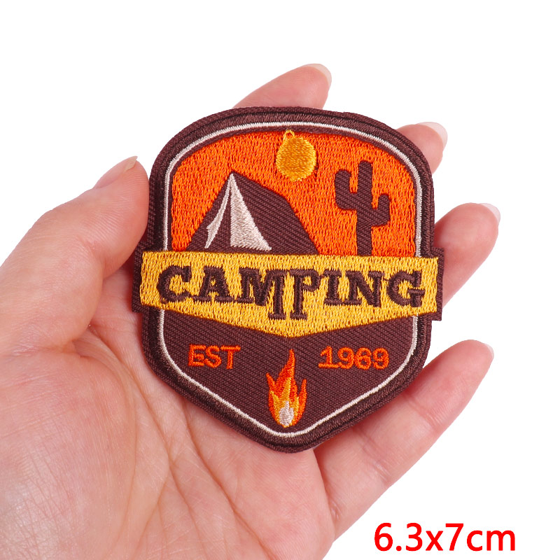 마운틴 캠핑 모험 수 놓은 패치 의류에 대한 패치에 D - Outdoor Adventure With No Backpack 리뷰 및 가격