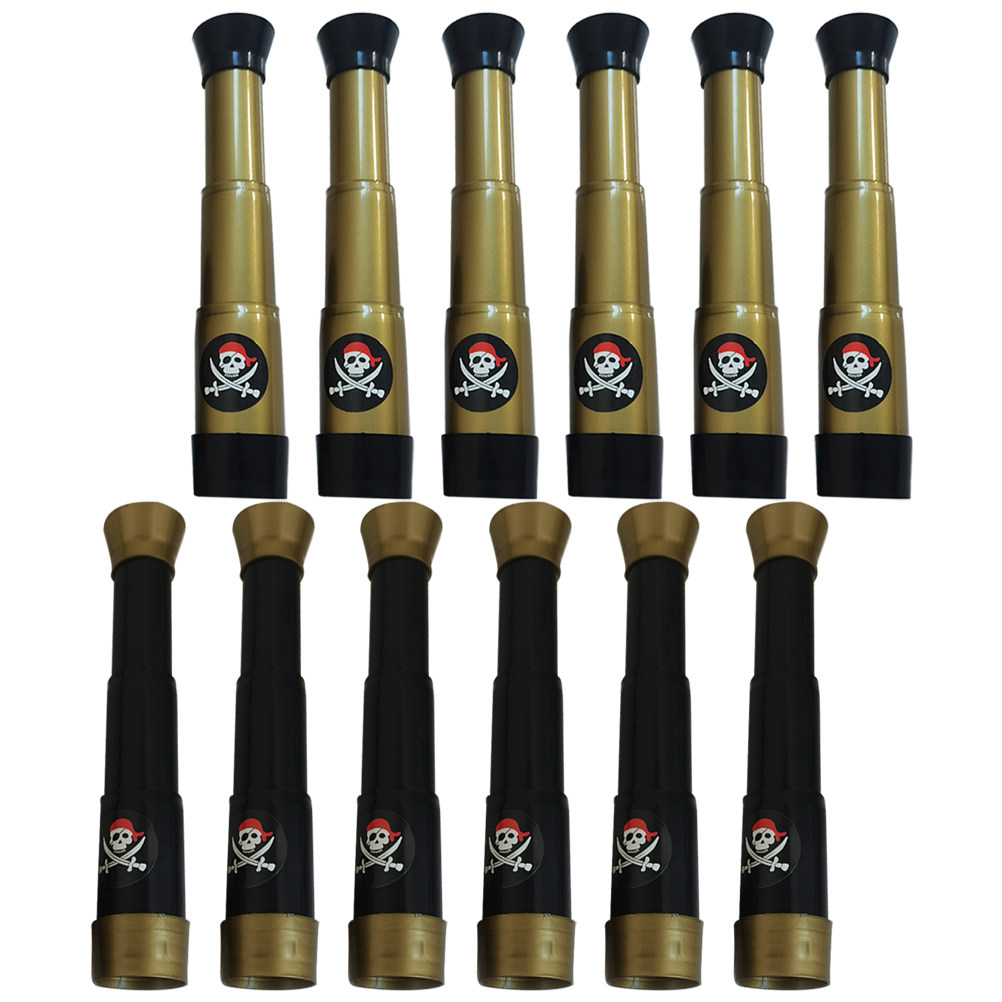 12Pcs 어린이 해적 망원경 세트 모노큘러 모험 놀이 - Outdoor Adventure Toys For Kids 리뷰 및 가격
