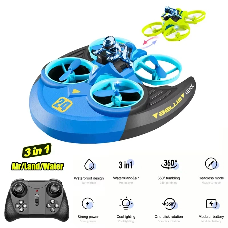 3-in-1 육지 공중 해상 RC 항공기 헬리콥터 스턴 - Outdoor Adventure Toys For Kids 리뷰 및 가격