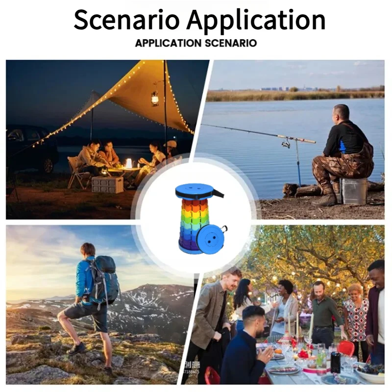 레인보우 텔레스코픽 캠핑 스툴 휴대용 두꺼운 접이식 높 - Outdoor Adventure Camp 리뷰 및 가격