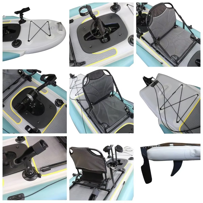 14피트 2인용 풍선식 페달 낚시 카약 (누수 방지 시 - Outdoor Adventure Kayak 리뷰 및 가격
